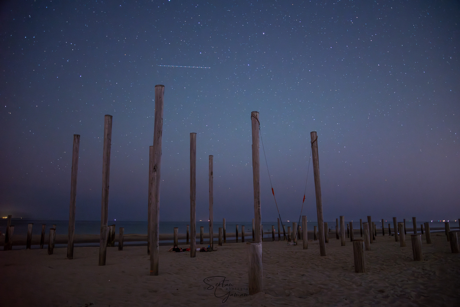 Clear nightsky in Palendorp in Petten