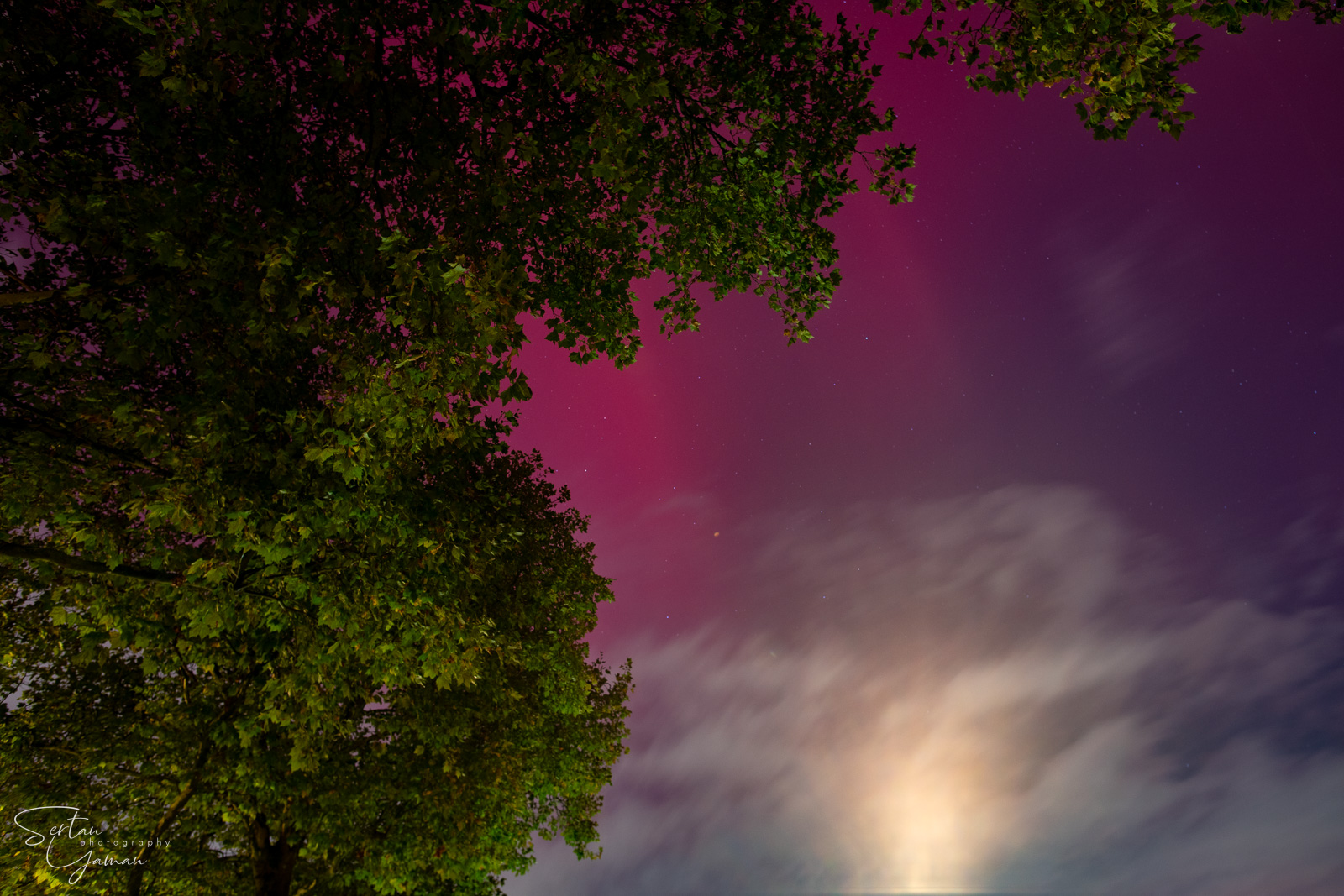 15 October Northern lights in Schiedam
