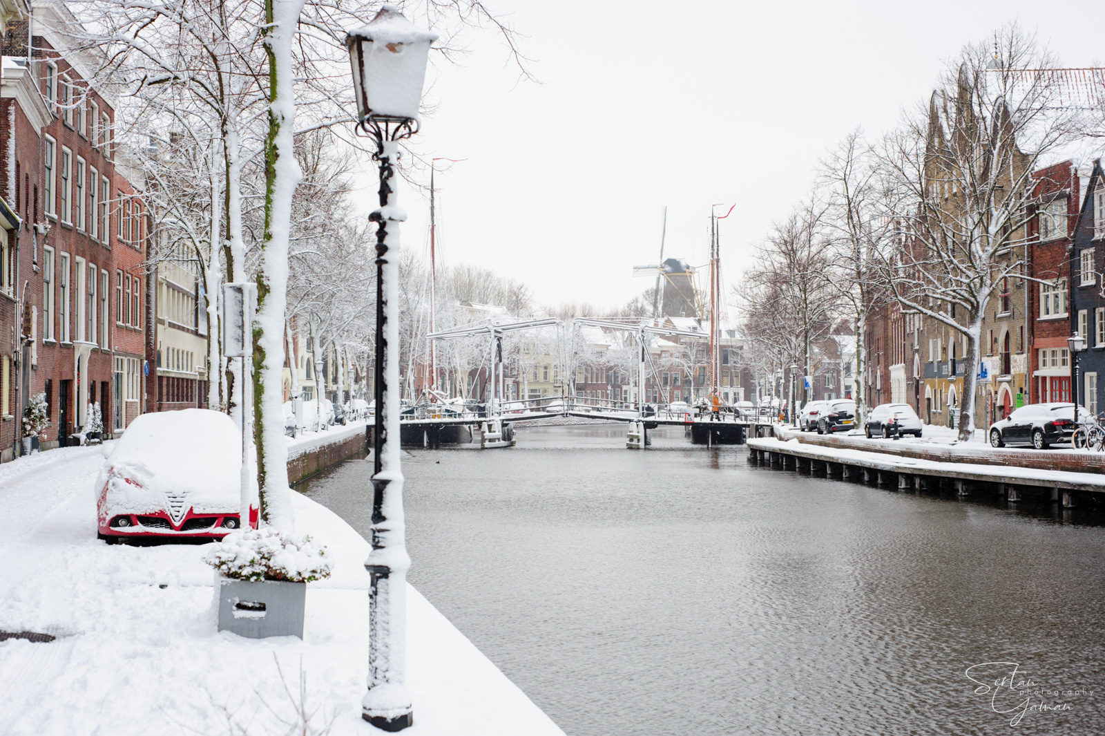 Schiedam under heavy snow