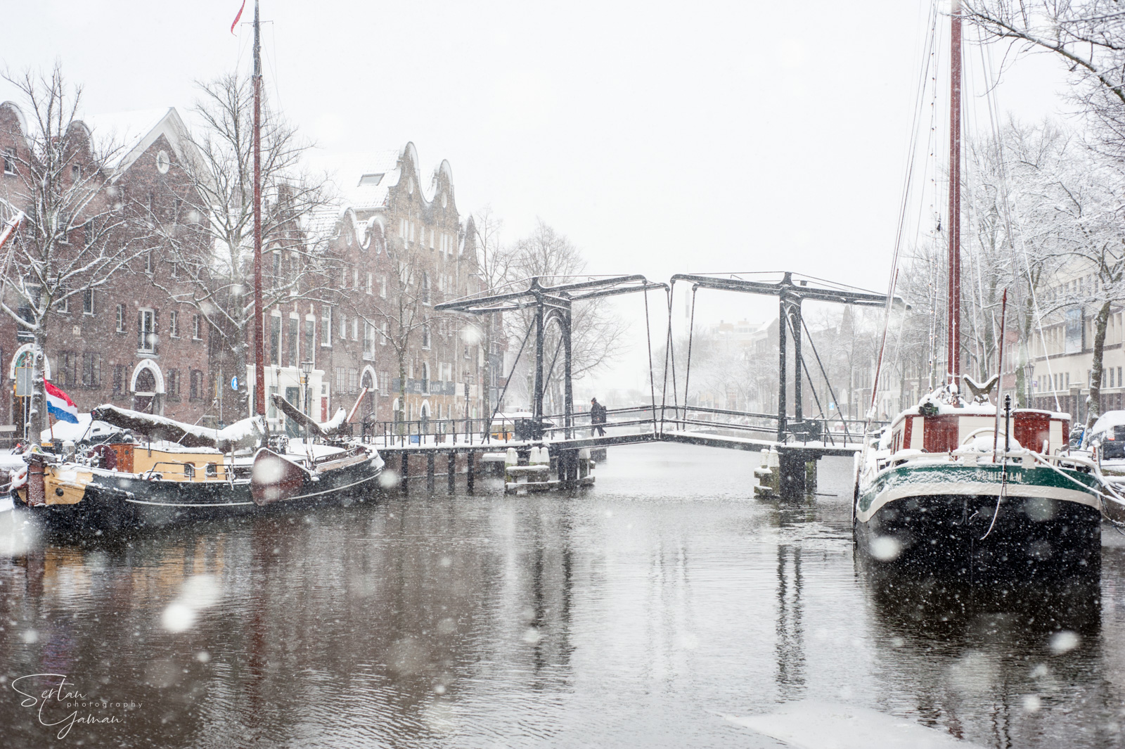 Schiedam under heavy snow