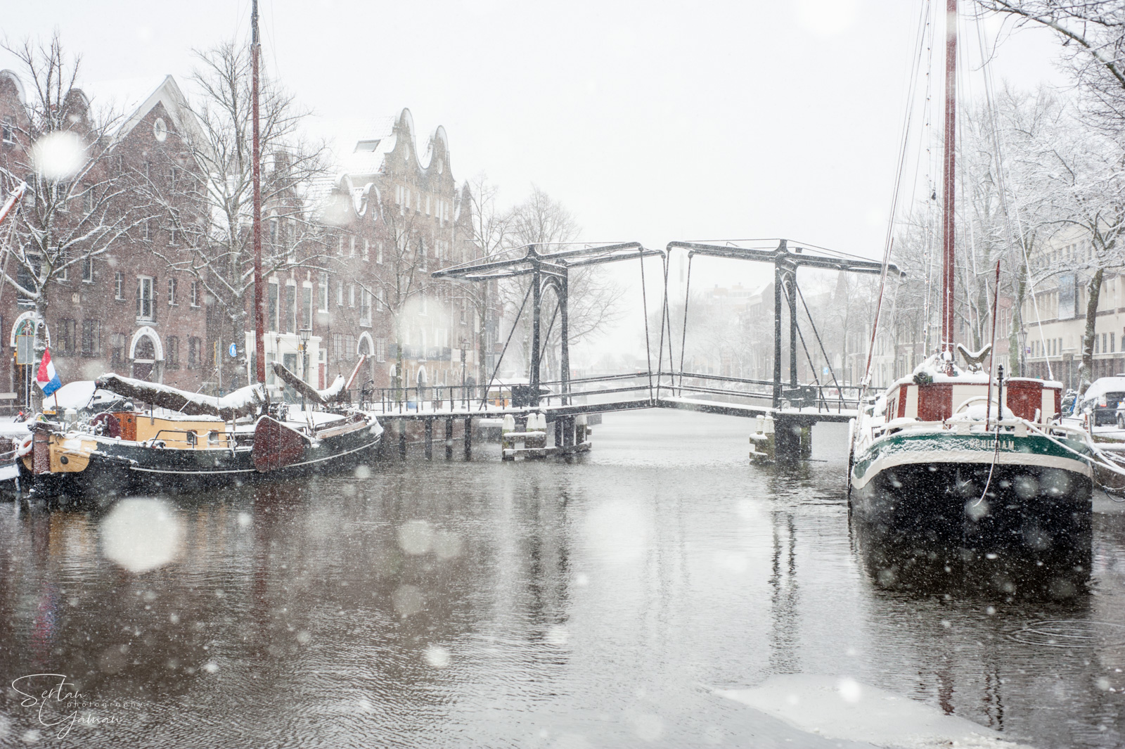 Schiedam under heavy snow