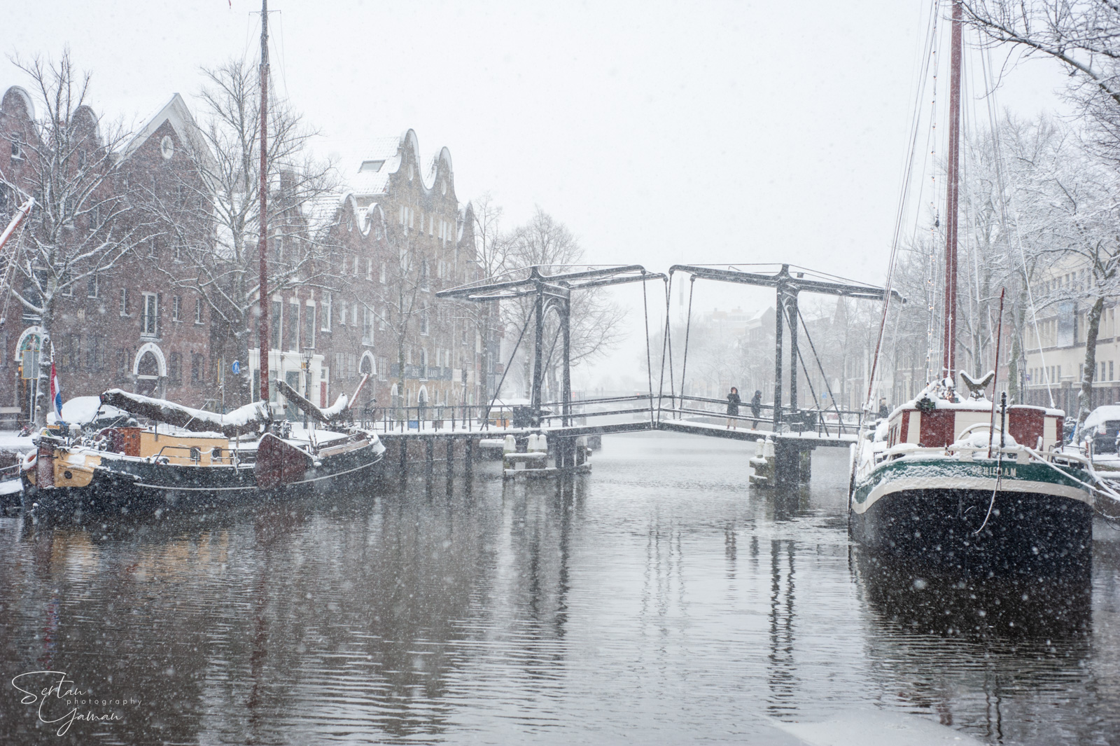 Schiedam under heavy snow