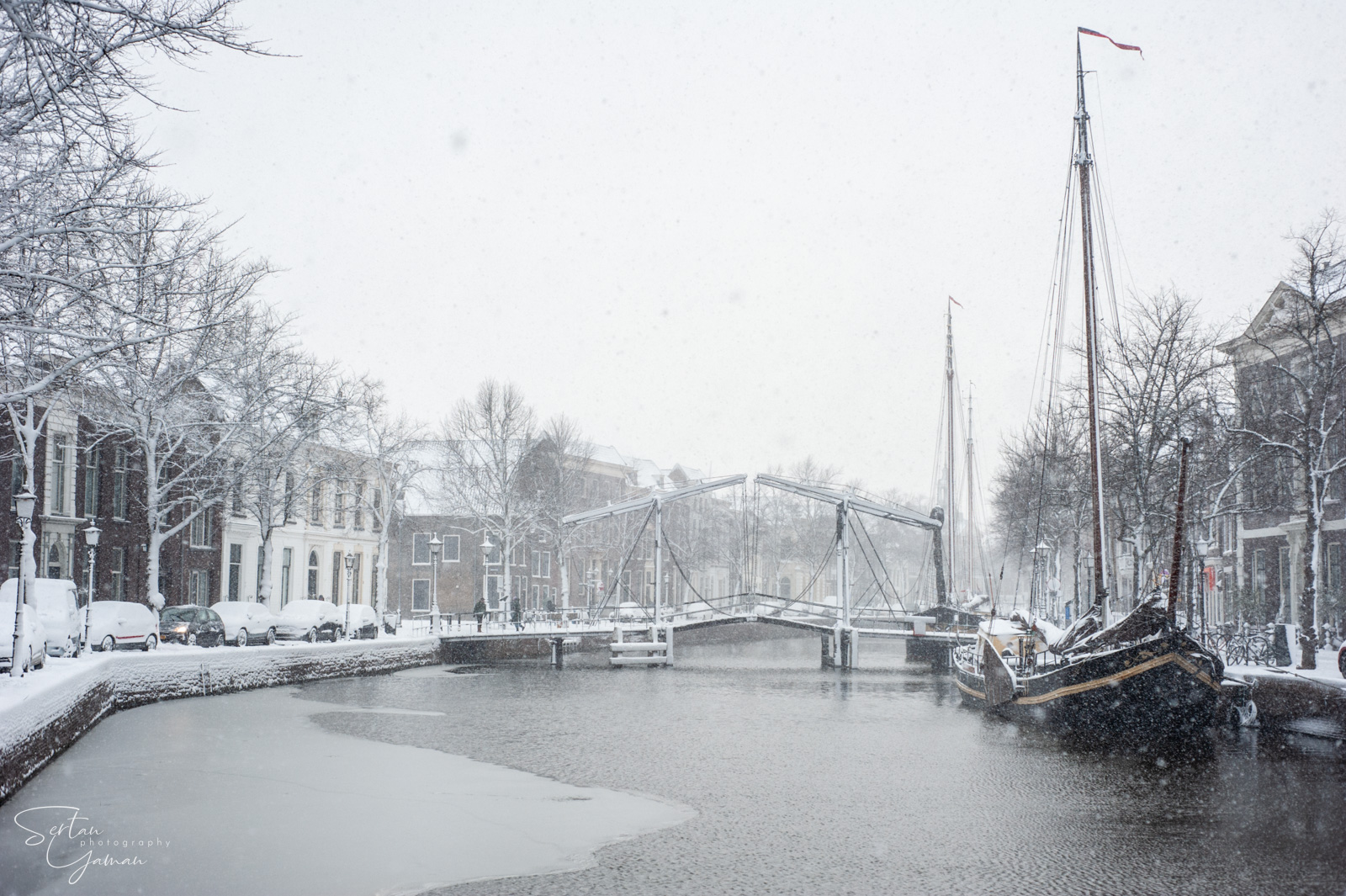 Schiedam under heavy snow