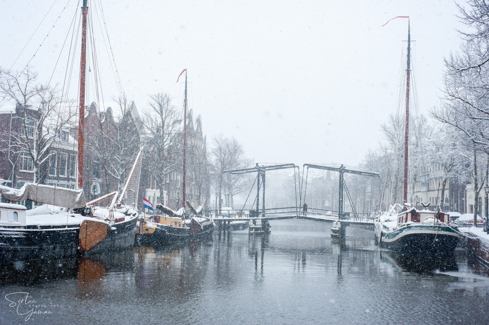 Schiedam under heavy snow