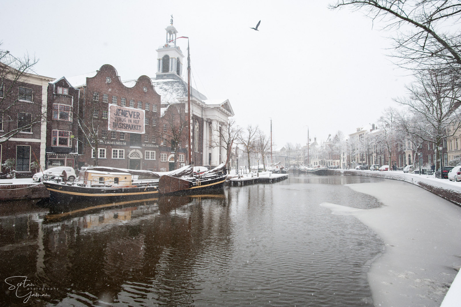 Schiedam under heavy snow