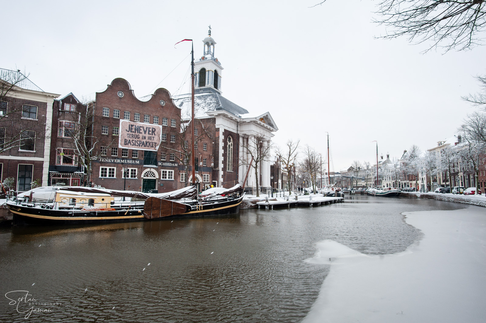 Schiedam under heavy snow