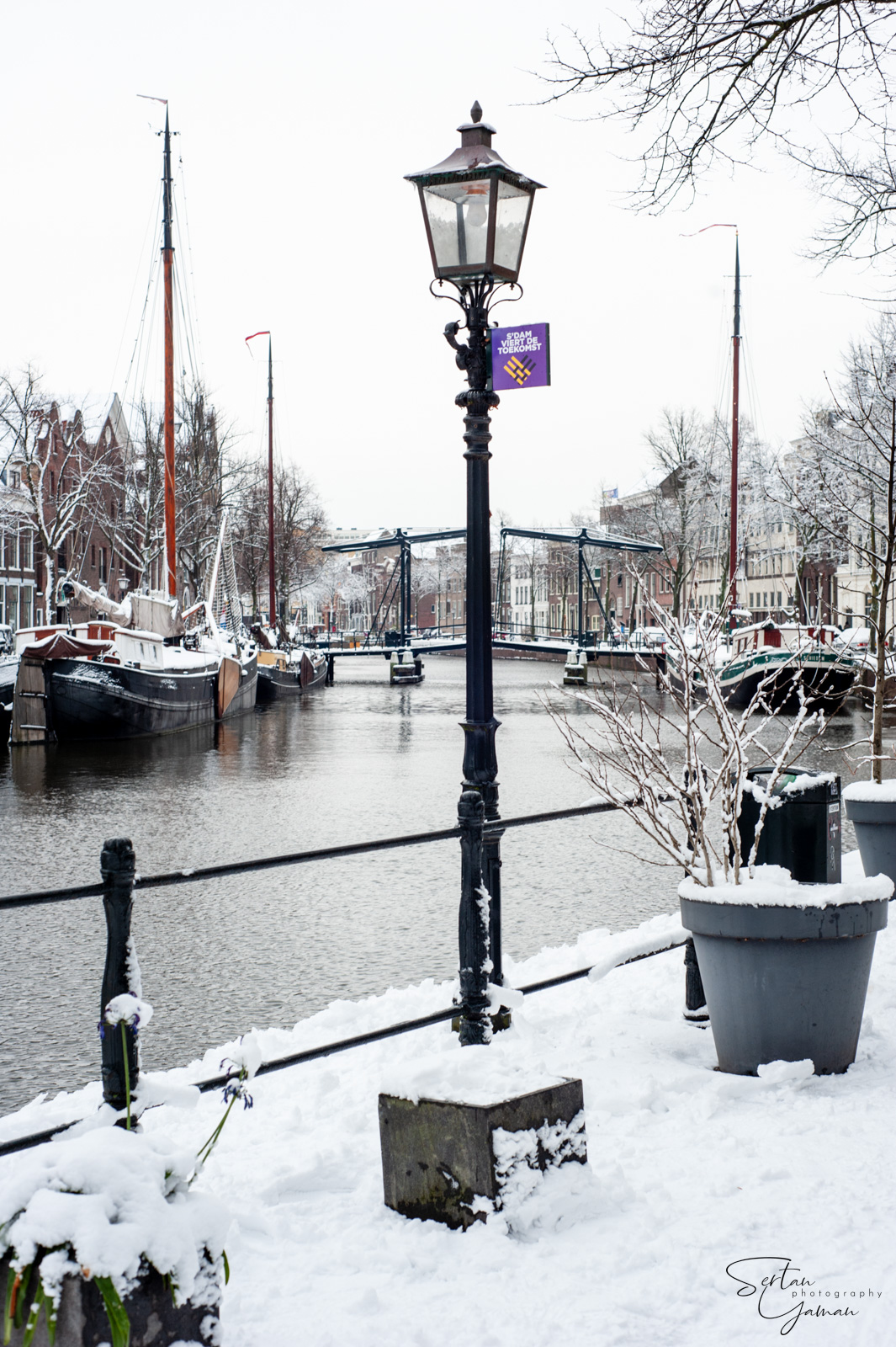 Schiedam under heavy snow