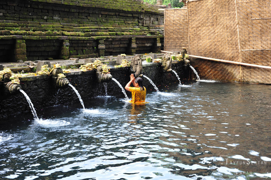Praying in holy waters