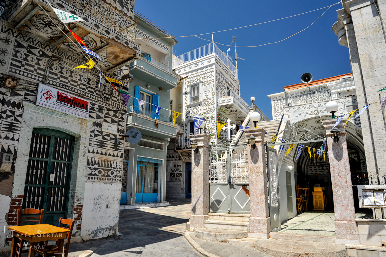 Pyrgi Village, Chios Island, Greece