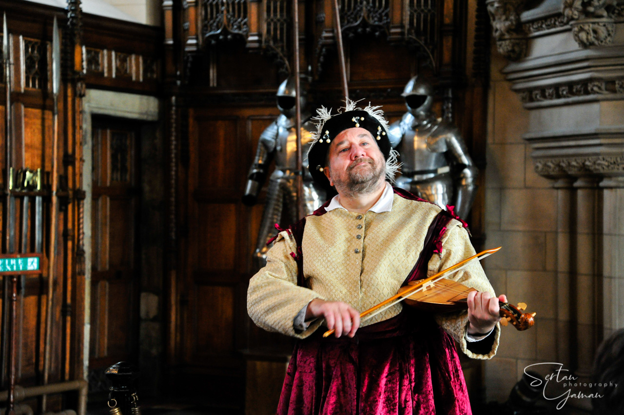 Musician Jim Tribble in Edinburg, Scotland