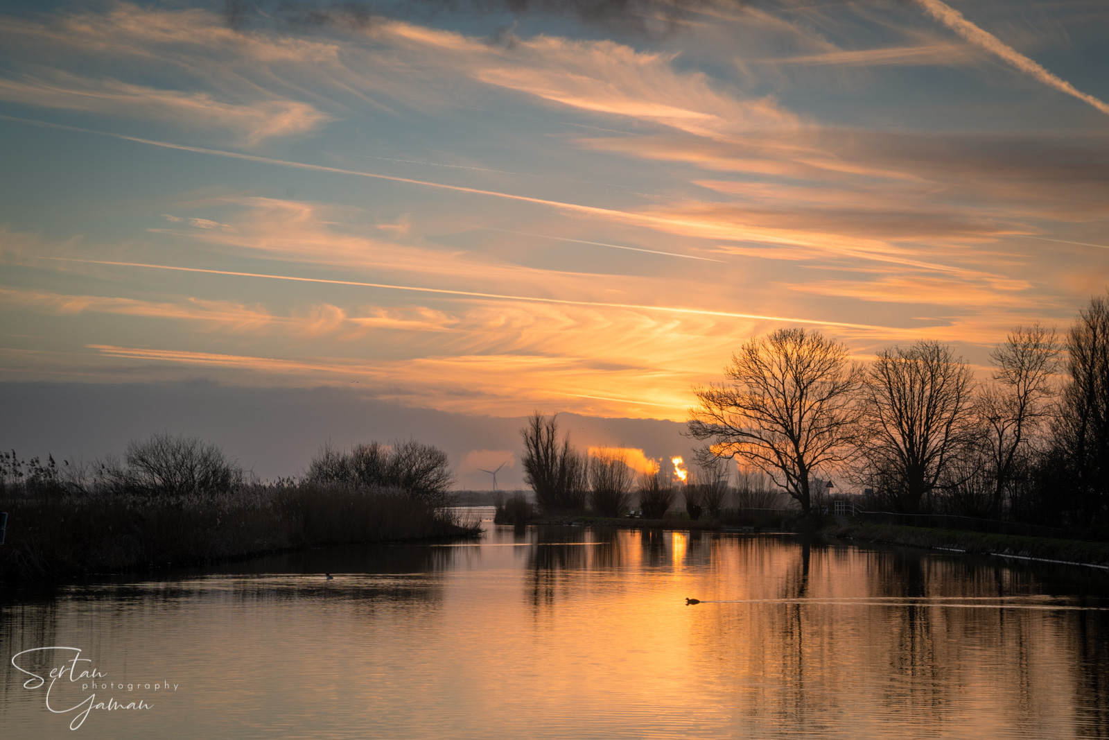 Sunset at De Vlietlanden